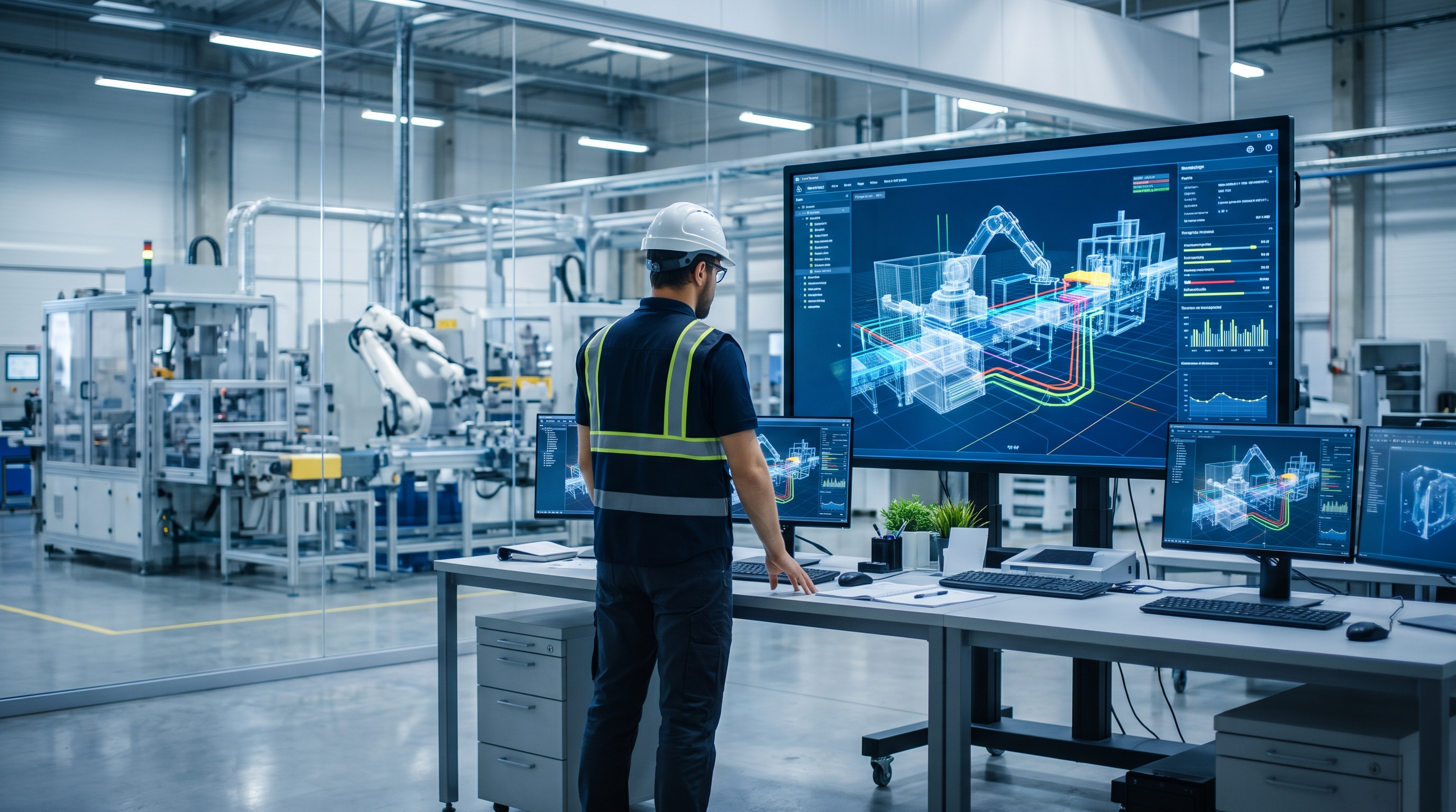 Gêmeos Digitais na Indústria: como simular processos antes de investir em mudanças físicas